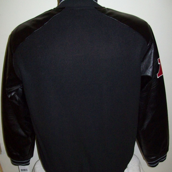 Oakland RAIDERS Wool & Faux Leather Jacket - Picture 5 of 7